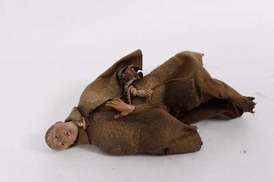 Lot 524 - An Italian monastic doll in felt clothing with...