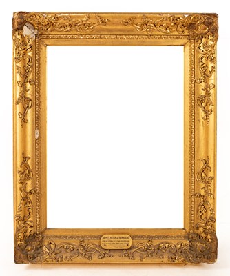 Lot 639 - A gilt plaster picture frame