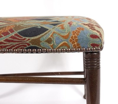 Lot 8 - An Arts and Crafts chair, retailed by P E Gane...