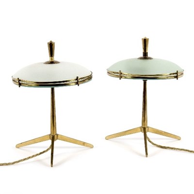 Lot 12 - A pair of Italian mid 20th Century bedside...
