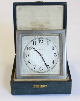 Lot 51 - A French Art Deco desk clock, by L. Leroy & Co....