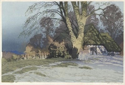 Lot 241 - Oscar Droege (German 1898-1982)/Landscape with...