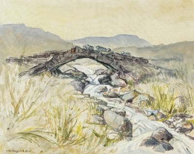 Lot 294 - Esther Dangerfield/Packhorse Bridge/signed and...