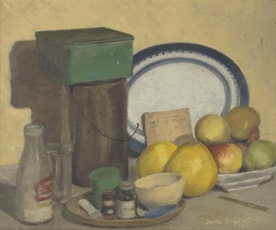 Lot 349 - Joan Boycott/Still Life with Fruit/signed and...