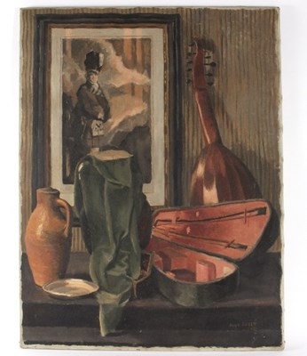 Lot 350 - Joan Heley/Still Life with Musical...