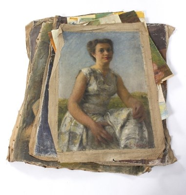 Lot 503 - Constance B Nash (British 1921-2015)/Portrait...