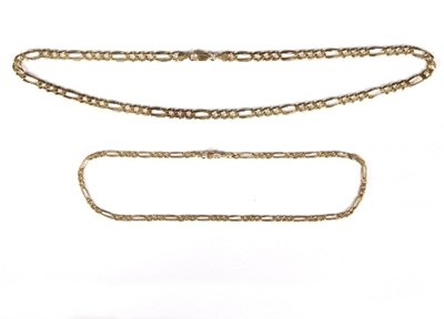 Lot 546 - A 9ct gold curb link necklace, approximately...