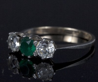 Lot 550 - Lot Withdrawn - An emerald and diamond...