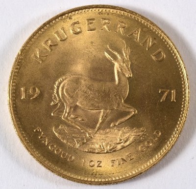 Lot 646 - A gold Krugerrand, 1971