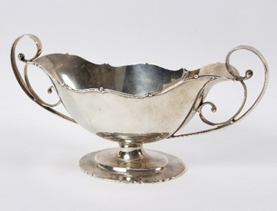 Lot 668 - A silver twin-handled vase, London 1906, of...