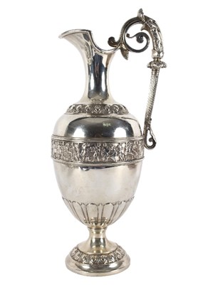 Lot 673 - A Victorian silver claret jug, Elkington & Co...