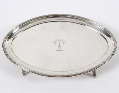 Lot 679 - A George III silver teapot stand, Peter & Ann...