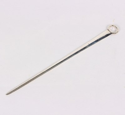 Lot 739 - A George III silver meat skewer, Thomas...