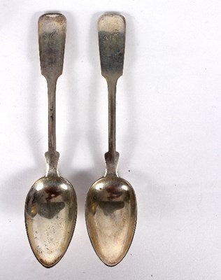 Lot 769 - A pair of foreign white metal spoons, possibly...