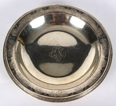 Lot 776 - An American silver footed bowl, marked...