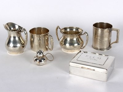 Lot 780 - An American silver sugar basin and jug, Gorham,...