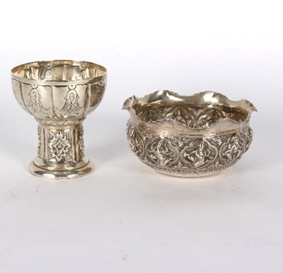 Lot 783 - An 18th Century French silver goblet, the...