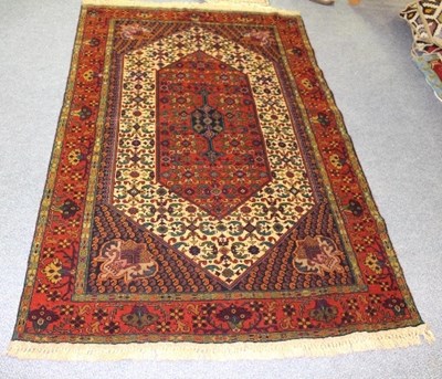 Lot 814 - An Oriental rug of Senneh design, possibly...