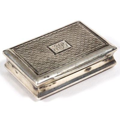 Lot 36 - A George III silver vinaigrette, IS,...