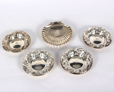 Lot 40 - Four Canadian silver bonbon dishes, Birks...