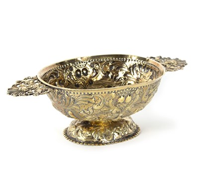 Lot 46 - A Dutch silver gilt brandy bowl...