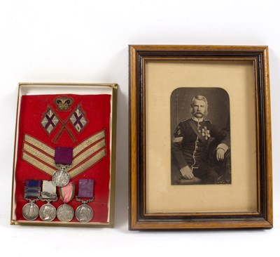 Lot 56 - A group of medals to Sergeant William Seabrook...