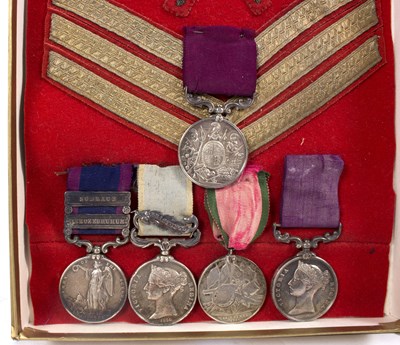 Lot 56 - A group of medals to Sergeant William Seabrook...