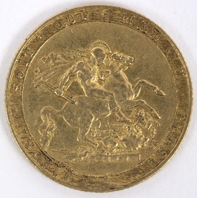 Lot 63 - A George III gold sovereign, 1817, laurel head...