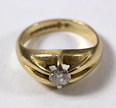 Lot 109 - A diamond solitaire ring, the round mixed cut...