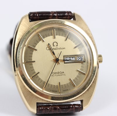 Lot 142 - An Omega Constellation automatic wristwatch,...