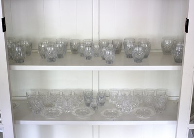 Lot 162 - A cut glass table service of approximately...