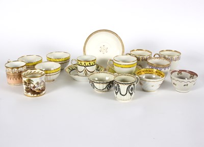 Lot 202 - A group of English Neoclassical tea wares and...