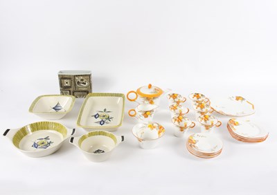 Lot 219 - A Shelley tea service of twenty-two pieces,...