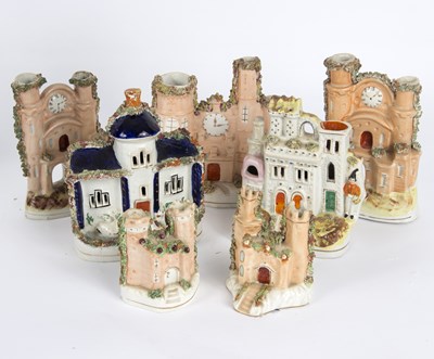 Lot 224 - A Staffordshire house with central turret and...