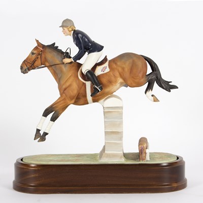 Lot 236 - A Royal Worcester equestrian figure depicting...