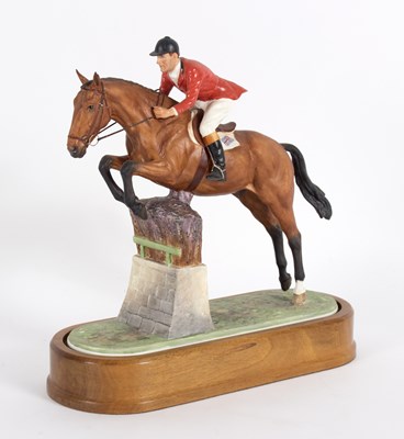 Lot 237 - A Royal Worcester equestrian figure of...