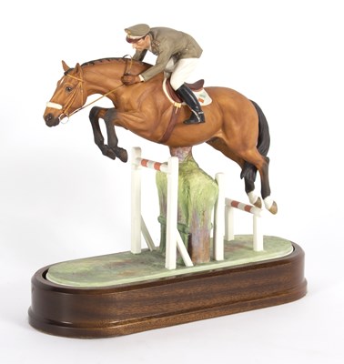 Lot 238 - A Royal Worcester equestrian figure of Merano...