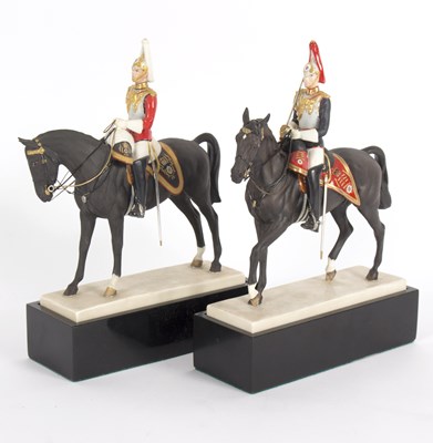 Lot 239 - Two Worcester equestrian figures, Royal Horse...