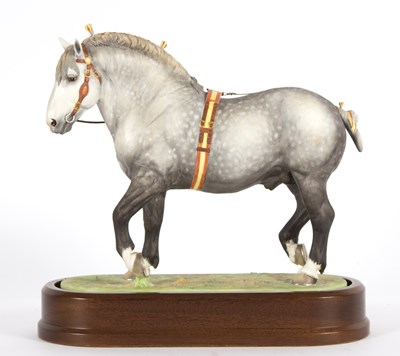 Lot 242 - A Royal Worcester figure, Percheron Stallion,...