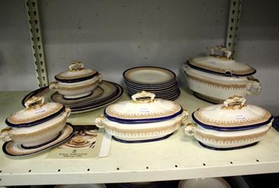 Lot 246 - A Royal Worcester Vitreous part dinner service,...