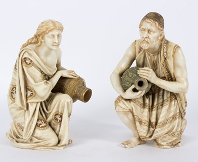 Lot 251 - A pair of Royal Worcester figures of water...