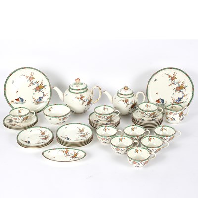 Lot 257 - A Royal Worcester part tea service, Old Bow...