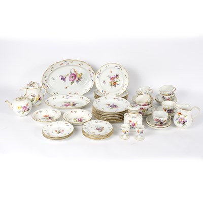 Lot 258 - A Meissen part breakfast service, decorated...