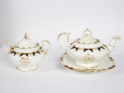 Lot 277 - A Davenport part tea set, circa 1880,...