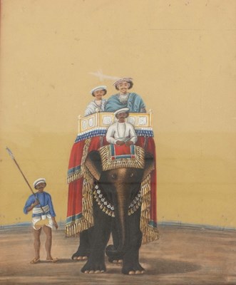 Lot 297 - 19th Century Company School/Decorated Elephant...