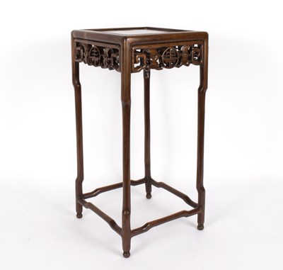 Lot 303 - A Chinese hardwood stand