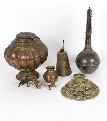 Lot 310 - A quantity of Eastern metalwares to include a...