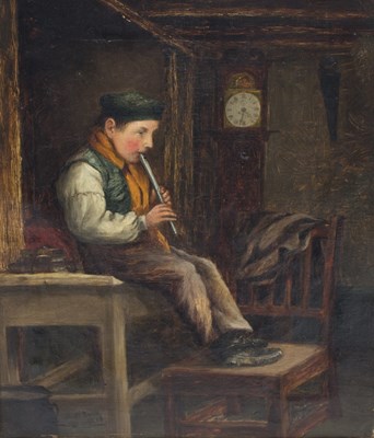 Lot 331 - Thomas McEwan (Scottish 1846-1914)/Boy Playing...