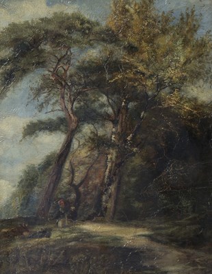 Lot 348 - John Berney Crome (British 1794-1842)/Wooded...