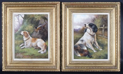 Lot 388 - John Morris/Dogs with Game in a Landscape/a...